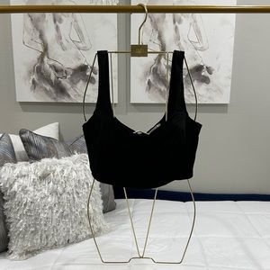 Sexy Black Corset Crop Top !